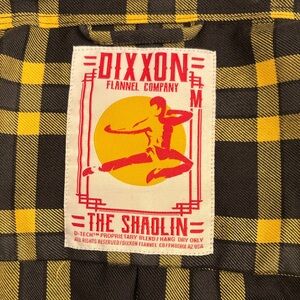 DIXXON Black and Yellow Checkered Flannel